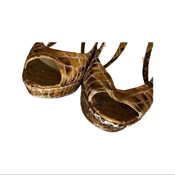 Alexandre Birman  Python Peep Toe Heels - Picture 6 of 8